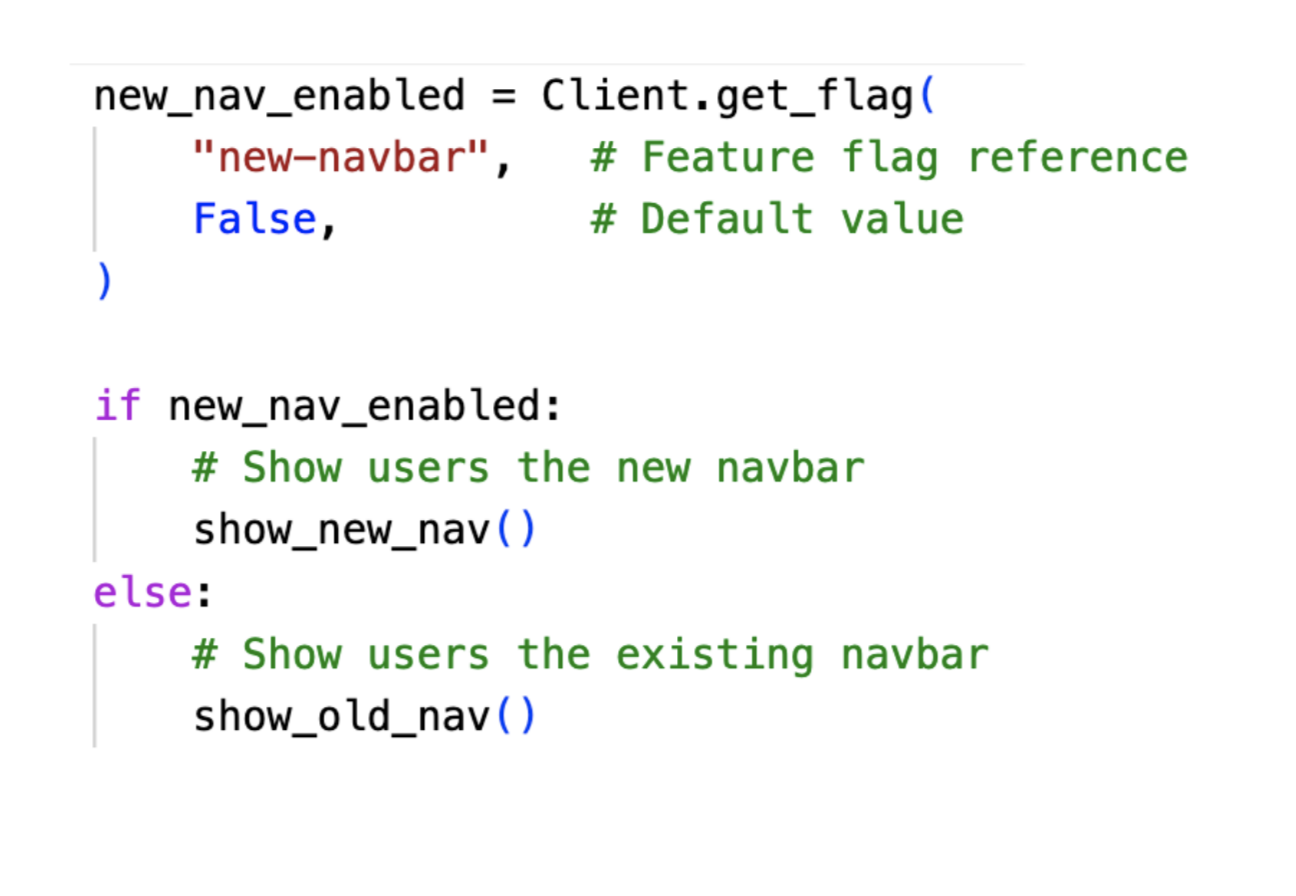 If statement containing feature flag